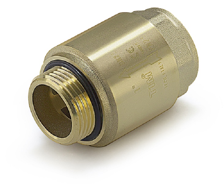 Клапан обратный пружинный муфтовый с металлическим штоком TIM 1" вн/нар (для поверхностного насоса) JH-1012B