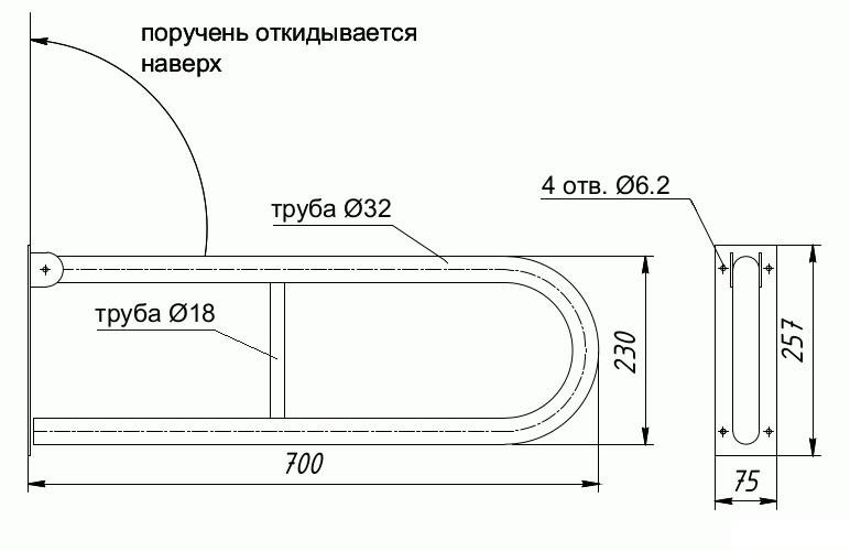 Туалет для ммг размеры