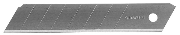 Лезвие для канцелярских ножей сегментированное, 18 мм, 10шт в боксе STAYER 0915-S10